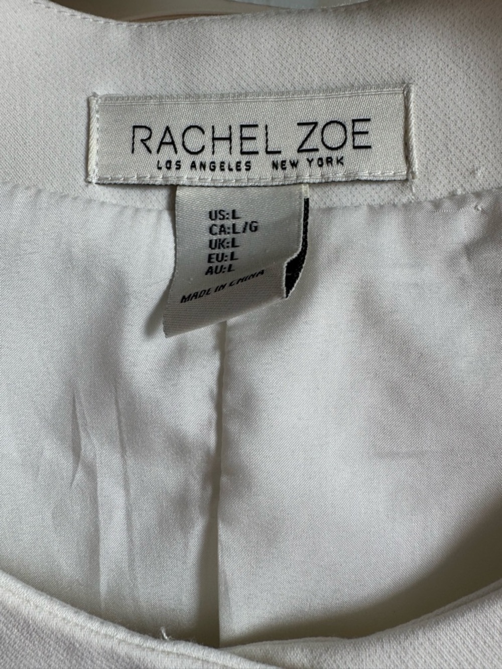 Rachel Zoe Cream Sleeveless Buttoned Vest with Tortoiseshell Buttons - Picture 2 of 3